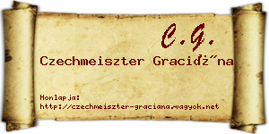 Czechmeiszter Graciána névjegykártya